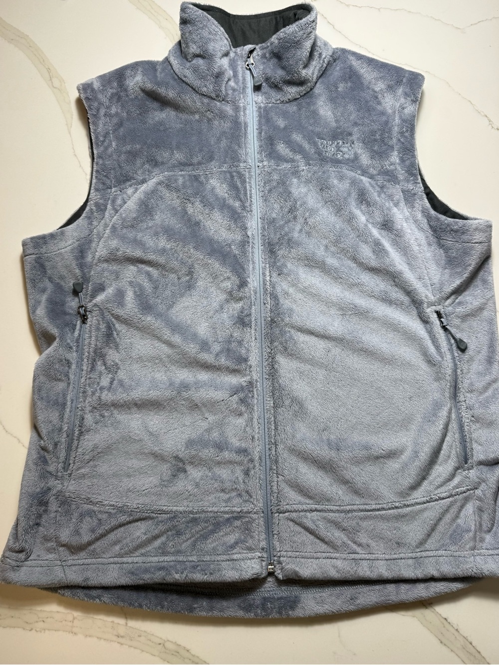 Mountain Hardware Gray Fleece Vest - Lightweight Warmth